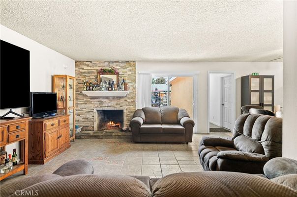Fireplace, Interior, Living room, Stone Walls