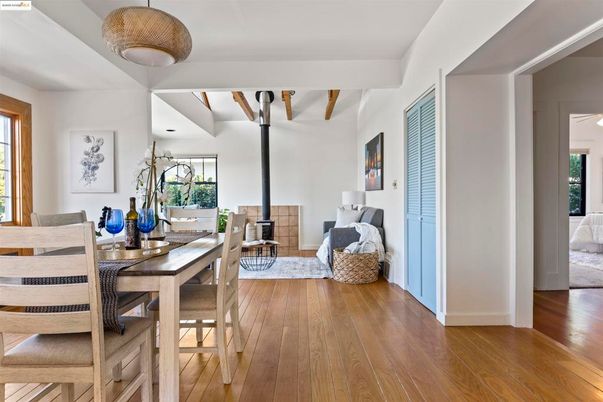 Bedroom, Dining room, Interior, Wood Texture Flooring