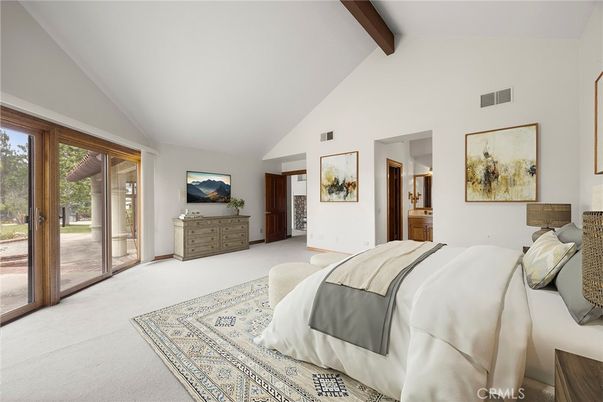 Bedroom, Interior, Wooden Beams