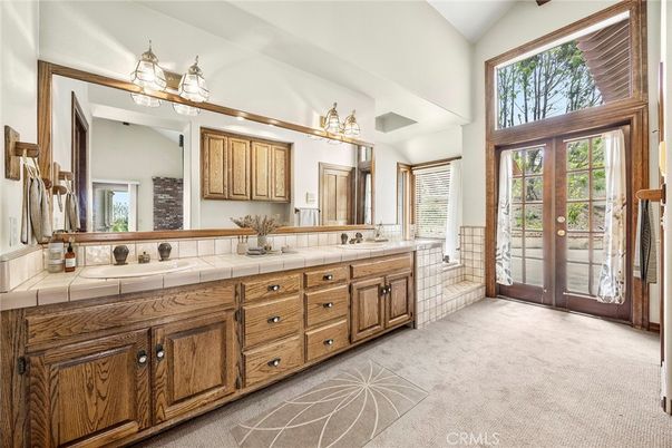 Bathroom, Dual Sink Vanities, Interior, Tile Countertops
