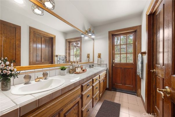 Bathroom, Dual Sink Vanities, Interior, Tile Countertops