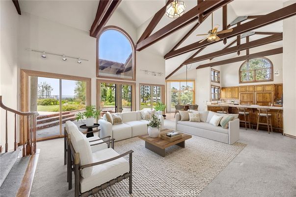 Interior, Living room, Wooden Beams