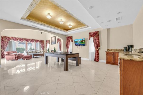 Billiard Table, Game Room, Interior, Living room, Recessed Lighting