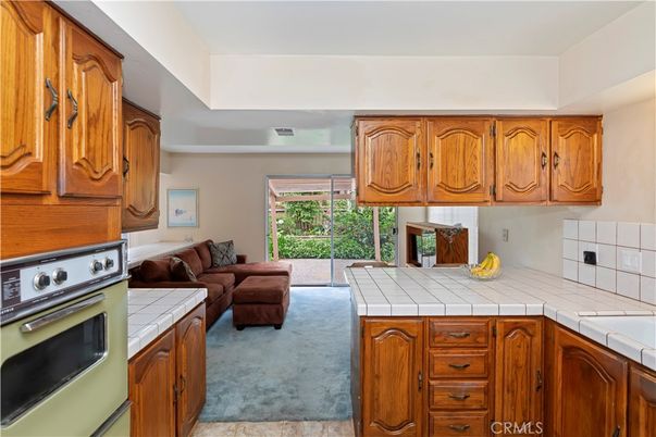 Interior, Kitchen, Living room, Tile Countertops