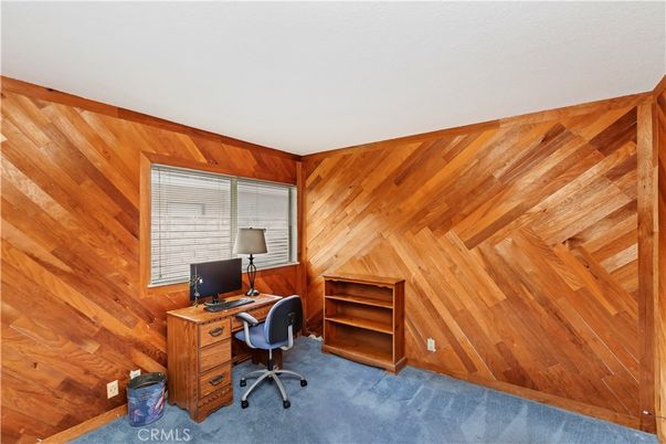 Home Office, Interior, Wooden Walls