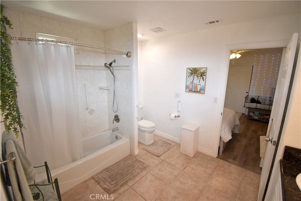 Bathroom, Interior, Recessed Lighting, Wood Texture Flooring