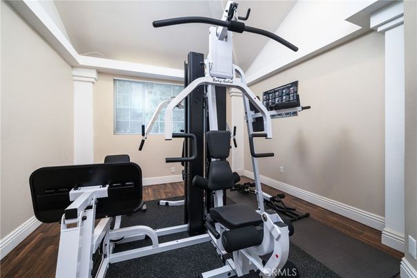 Fitness Equipment, Interior, Wood Texture Flooring