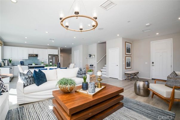 Interior, Kitchen, Living room, Pendant Lights, Recessed Lighting, Stainless Steel Appliances, Wood Texture Flooring