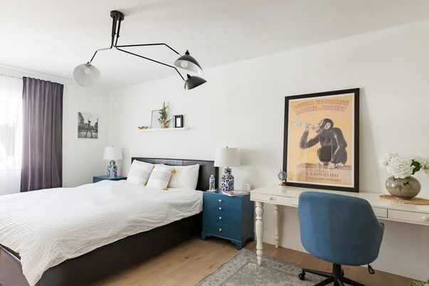 Bedroom, Interior, Wood Texture Flooring