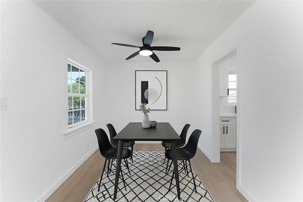 Dining room, Interior, Wood Texture Flooring