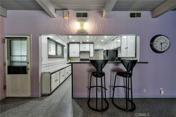 Interior, Kitchen, Recessed Lighting, Wooden Beams