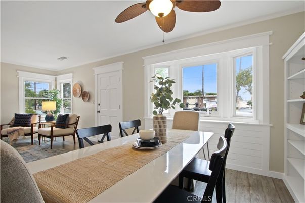 Dining room, Interior, Wood Texture Flooring