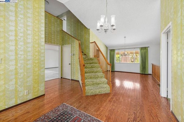 Chandelier, Interior, Pendant Lights, Wood Texture Flooring