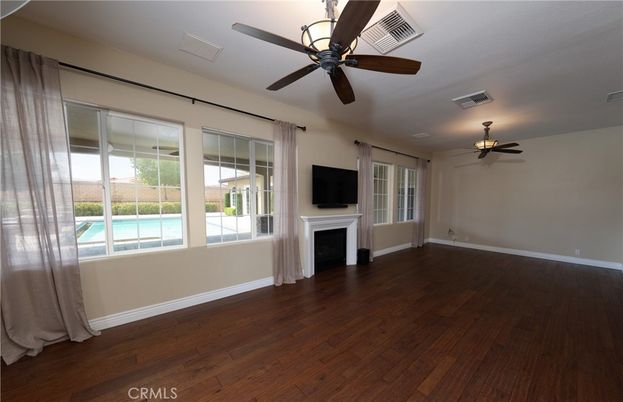 Empty room, Fireplace, Interior, Wood Texture Flooring