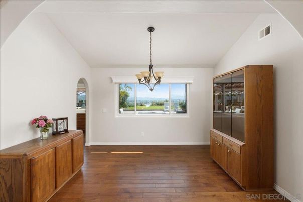 Chandelier, Empty room, Interior, Pendant Lights, Wood Texture Flooring