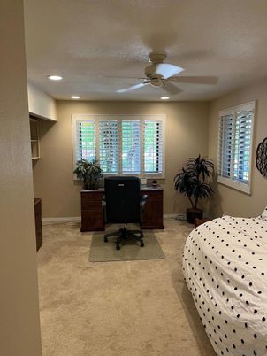 Bedroom, Home Office, Interior, Recessed Lighting