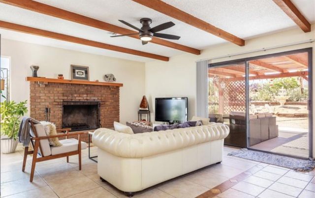 Fireplace, Interior, Living room, Wooden Beams