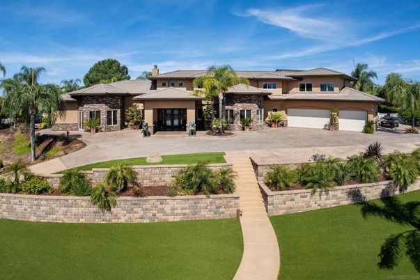 Attached, Backyard, Exterior, Facade, Mediterranean