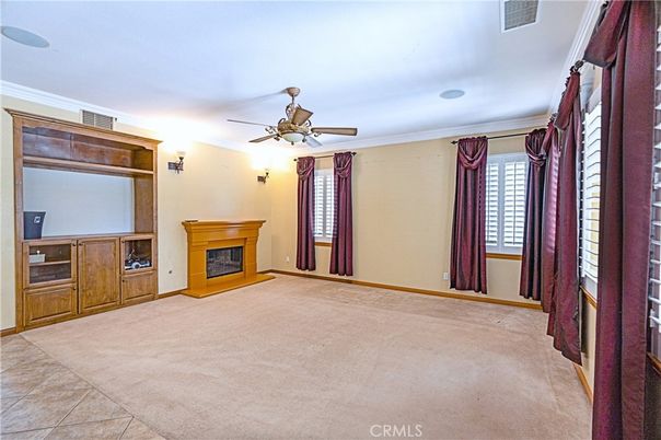 Empty room, Fireplace, Interior
