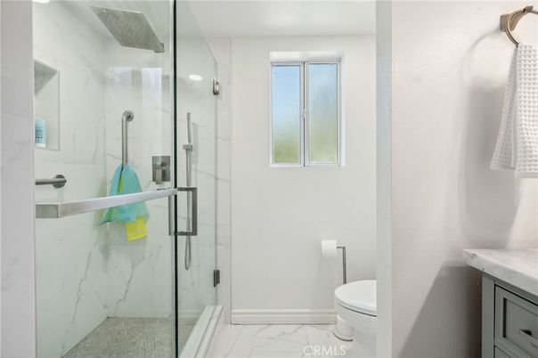Bathroom, Glass Shower, Interior, Marble, Marble Walls