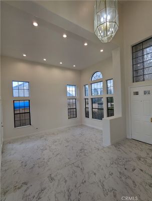 Empty room, Interior, Marble, Pendant Lights, Recessed Lighting