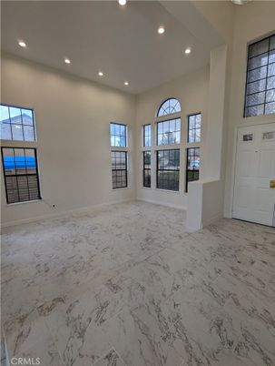 Empty room, Interior, Marble, Recessed Lighting