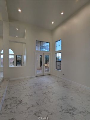 Empty room, Interior, Marble, Recessed Lighting