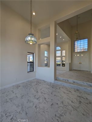 Chandelier, Empty room, Interior, Marble, Pendant Lights, Recessed Lighting