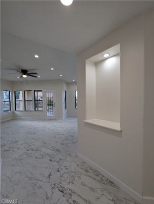 Empty room, Interior, Marble, Recessed Lighting