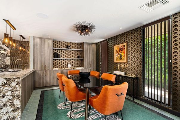 Dining room, Interior, Kitchen, Pendant Lights, Recessed Lighting