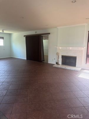 Empty room, Fireplace, Interior, Recessed Lighting