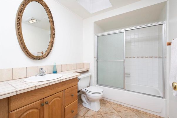 Bathroom, Glass Shower, Interior, Tile Countertops