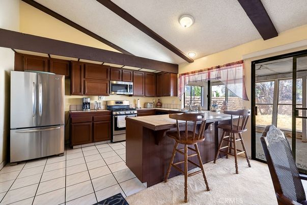 Interior, Kitchen, Recessed Lighting, Stainless Steel Appliances, Tile Countertops