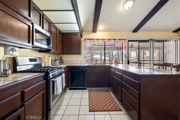 Interior, Kitchen, Recessed Lighting, Tile Countertops
