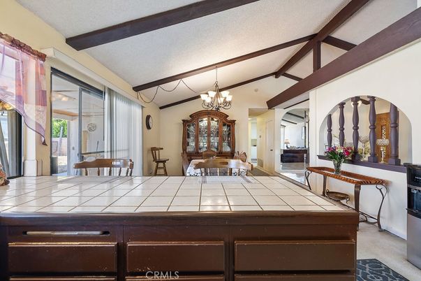 Chandelier, Interior, Wooden Beams