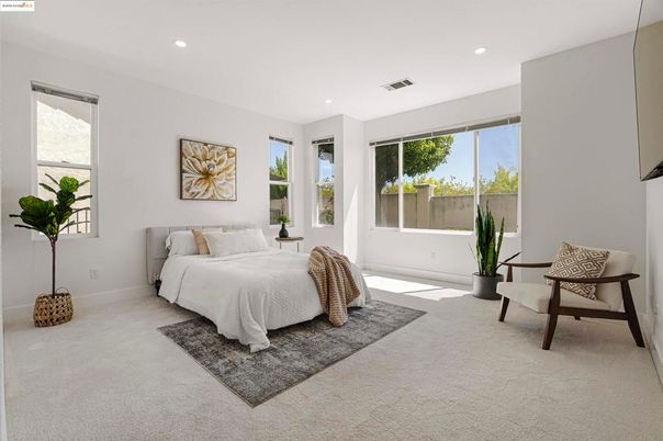Bedroom, Interior, Recessed Lighting