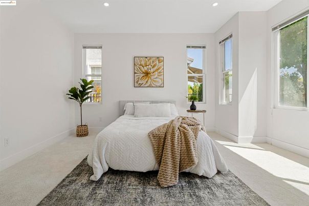 Bedroom, Interior, Recessed Lighting