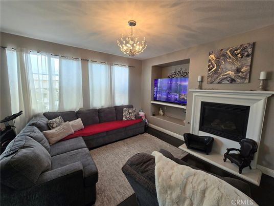 Fireplace, Interior, Living room, Pendant Lights