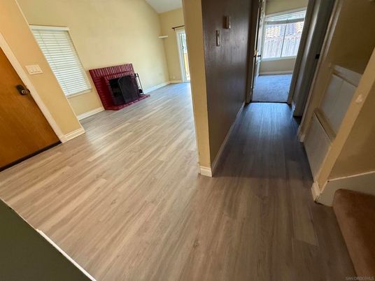 Fireplace, Interior, Wood Texture Flooring