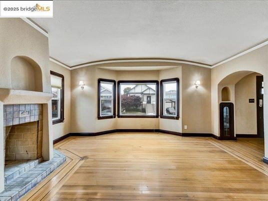 Fireplace, Interior, Wood Texture Flooring