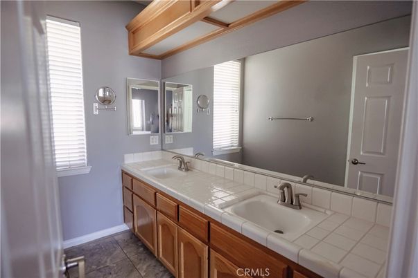 Bathroom, Dual Sink Vanities, Interior, Tile Countertops