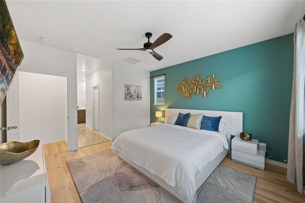 Bedroom, Interior, Wood Texture Flooring