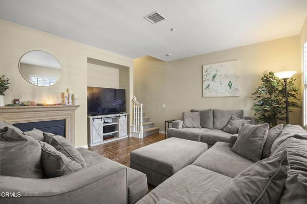 Fireplace, Interior, Living room, Recessed Lighting
