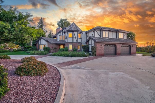 Attached, Exterior, Facade, Brick Facade, Tudor Revival