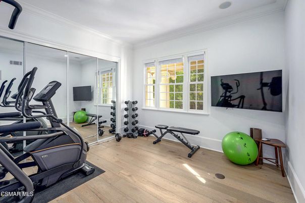Fitness Equipment, Interior, Wood Texture Flooring