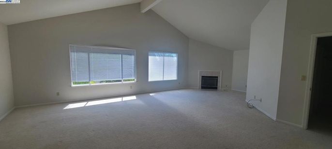 Empty room, Fireplace, Interior