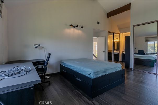 Bedroom, Interior, Wooden Beams, Wood Texture Flooring