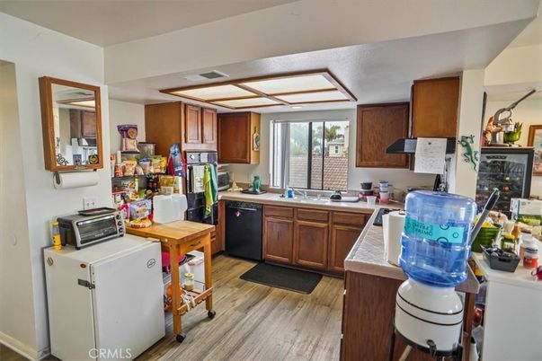 Interior, Kitchen, Wood Texture Flooring