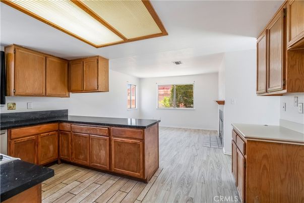 Interior, Kitchen, Wood Texture Flooring
