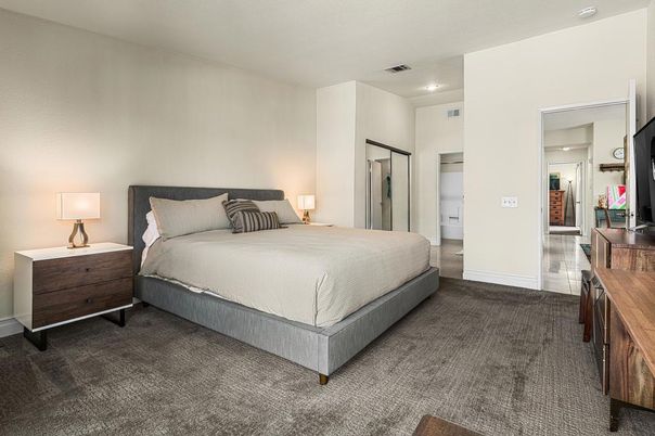 Bedroom, Interior, Recessed Lighting